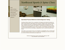 Tablet Screenshot of nwsportsandspine.com